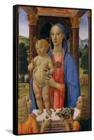 Madonna and Child with Angels, c.1480-2-Cosimo Rosselli-Framed Stretched Canvas