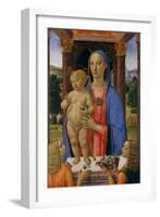 Madonna and Child with Angels, c.1480-2-Cosimo Rosselli-Framed Giclee Print