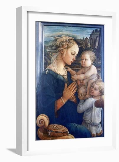 Madonna and Child with Angels, C1455-Filippino Lippi-Framed Giclee Print