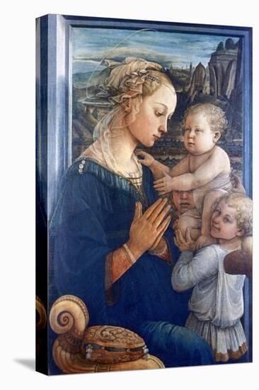 Madonna and Child with Angels, C1455-Filippino Lippi-Stretched Canvas