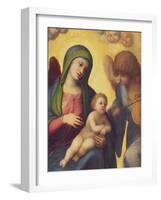 Madonna and Child with Angels circa 1510-15 (Detail)-Correggio-Framed Giclee Print