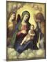 Madonna and Child with Angels circa 1510-15-Correggio-Mounted Giclee Print