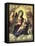 Madonna and Child with Angels circa 1510-15-Correggio-Framed Stretched Canvas