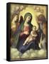 Madonna and Child with Angels circa 1510-15-Correggio-Framed Stretched Canvas