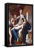 Madonna and Child with Angels (Madonna with the Long Nec), Between 1534 Und 1540-Parmigianino-Framed Stretched Canvas