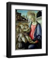 Madonna and Child with Angels-Sandro Botticelli-Framed Giclee Print