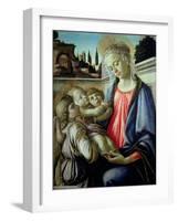 Madonna and Child with Angels-Sandro Botticelli-Framed Giclee Print