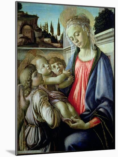 Madonna and Child with Angels-Sandro Botticelli-Mounted Giclee Print