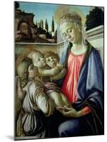 Madonna and Child with Angels-Sandro Botticelli-Mounted Giclee Print