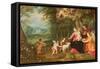 Madonna and Child with Angels-Brueghel & Balen-Framed Stretched Canvas