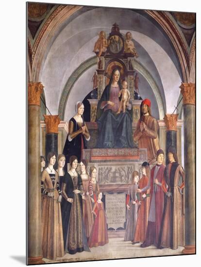 Madonna and Child with Angels-Lorenzo Costa-Mounted Giclee Print