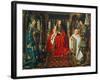 Madonna and Child with Canon Joris Van Der Paele, 1436-Jan van Eyck-Framed Giclee Print