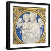 Madonna and Child with Cherubs, c.1485-Andrea Della Robbia-Framed Photographic Print