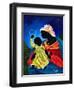 Madonna and child with crown of flowers-Patricia Brintle-Framed Giclee Print