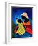 Madonna and child with crown of flowers-Patricia Brintle-Framed Giclee Print