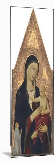 Madonna and Child with Donor, 1325-30-Lippo Memmi-Mounted Giclee Print