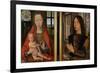 Madonna and Child with Donor, Diptych of Maarten Van Nieuwenhove, 1487-Hans Memling-Framed Giclee Print