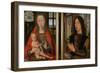 Madonna and Child with Donor, Diptych of Maarten Van Nieuwenhove, 1487-Hans Memling-Framed Giclee Print