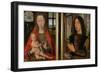 Madonna and Child with Donor, Diptych of Maarten Van Nieuwenhove, 1487-Hans Memling-Framed Giclee Print