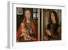 Madonna and Child with Donor, Diptych of Maarten Van Nieuwenhove, 1487-Hans Memling-Framed Giclee Print