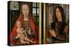 Madonna and Child with Donor, Diptych of Maarten Van Nieuwenhove, 1487-Hans Memling-Stretched Canvas