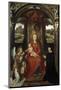 Madonna and Child with Donors and an Angel by Hans Memling-null-Mounted Photographic Print