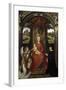 Madonna and Child with Donors and an Angel by Hans Memling-null-Framed Photographic Print