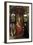 Madonna and Child with Donors and an Angel by Hans Memling-null-Framed Photographic Print
