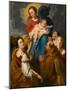 Madonna and Child with Five Saints, circa 1627-1630 (Oil on Cradled Oak Panel)-Anthony Van Dyck-Mounted Giclee Print