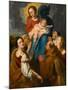 Madonna and Child with Five Saints, circa 1627-1630 (Oil on Cradled Oak Panel)-Anthony Van Dyck-Mounted Giclee Print