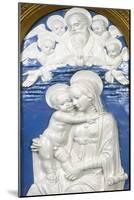 Madonna and Child with God the Father and Cherubim, 1480-90-Andrea Della Robbia-Mounted Giclee Print