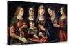 Madonna and Child with Mary Magdalen, Saint Catherine and Two Saints, 1504-Alvise Vivarini-Stretched Canvas