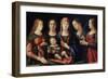 Madonna and Child with Mary Magdalen, Saint Catherine and Two Saints, 1504-Alvise Vivarini-Framed Giclee Print