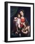 Madonna and Child with Mary Magdalene-Luca Cambiaso-Framed Giclee Print