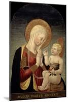 Madonna and Child with Pomegranate, 15th Century-Neri Di Bicci-Mounted Giclee Print