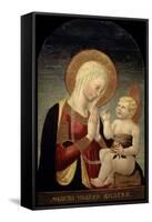 Madonna and Child with Pomegranate, 15th Century-Neri Di Bicci-Framed Stretched Canvas