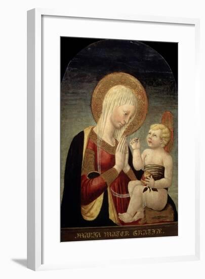 Madonna and Child with Pomegranate, 15th Century-Neri Di Bicci-Framed Giclee Print