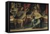 Madonna and Child with Saint Andre-Bartolomeo Montagna-Framed Stretched Canvas