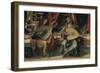 Madonna and Child with Saint Andre-Bartolomeo Montagna-Framed Giclee Print