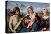 Madonna and Child with Saint John the Baptist and Mary Magdalene, 1520-1523-Jacopo Palma Il Vecchio the Elder-Stretched Canvas