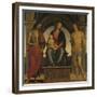 Madonna and Child with Saint John the Baptist and Saint Sebastian-Perugino-Framed Giclee Print