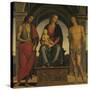 Madonna and Child with Saint John the Baptist and Saint Sebastian-Perugino-Stretched Canvas