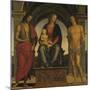 Madonna and Child with Saint John the Baptist and Saint Sebastian-Perugino-Mounted Giclee Print