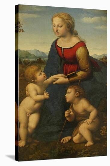 Madonna and Child with Saint John the Baptist (La Belle Jardinièr)-Raphael-Stretched Canvas