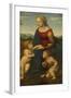 Madonna and Child with Saint John the Baptist (La Belle Jardinièr)-Raphael-Framed Giclee Print