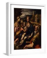 Madonna and Child with Saint (Madonna Di San Zaccari), C.1535-Parmigianino-Framed Giclee Print