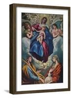 'Madonna and Child with Saint Martina and Saint Agnes', 1597-1599-El Greco-Framed Giclee Print