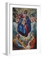 'Madonna and Child with Saint Martina and Saint Agnes', 1597-1599-El Greco-Framed Giclee Print