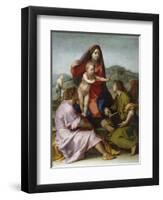 Madonna and Child with Saint Matthew and the Angel-Andrea del Sarto-Framed Giclee Print