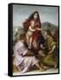 Madonna and Child with Saint Matthew and the Angel-Andrea del Sarto-Framed Stretched Canvas